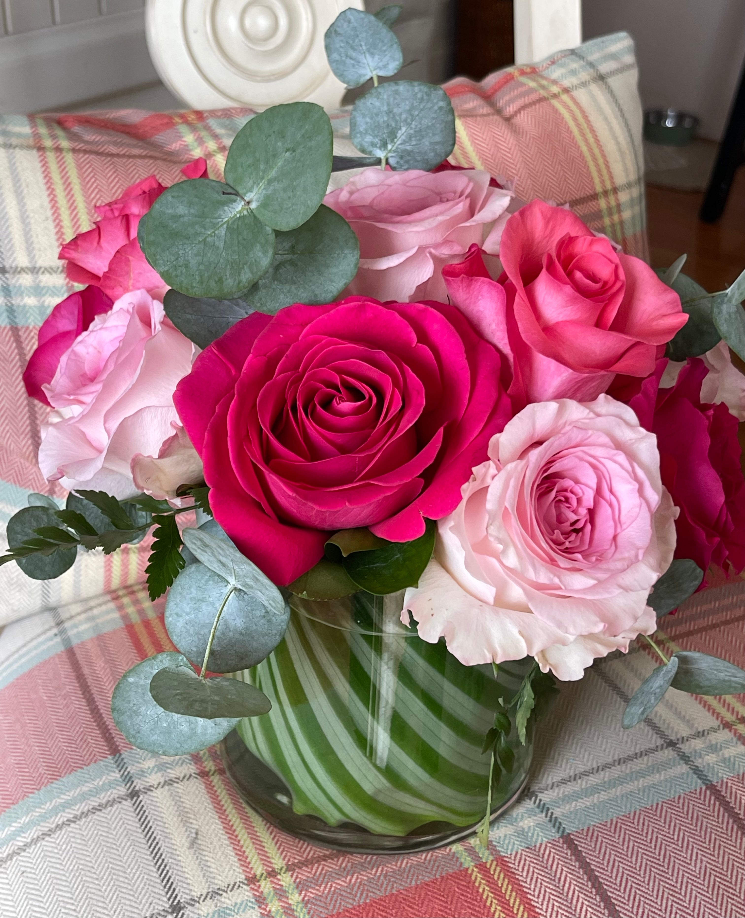 A Dozen mixed roses